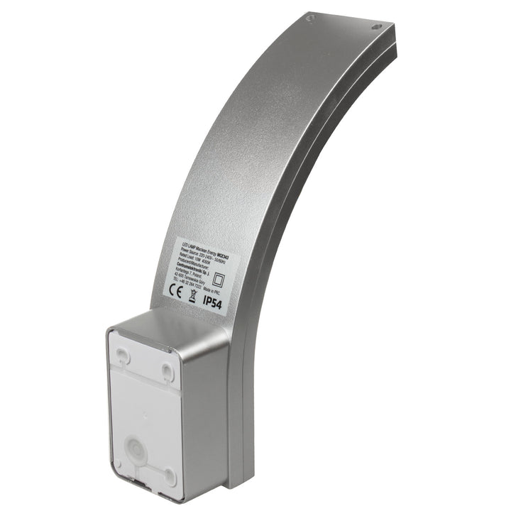 Maclean LED svjetlo za fasadu, 800 lm, IP54, 10 W, prirodno bijela (4000 K), srebrna, MCE343 SV, 2 komada