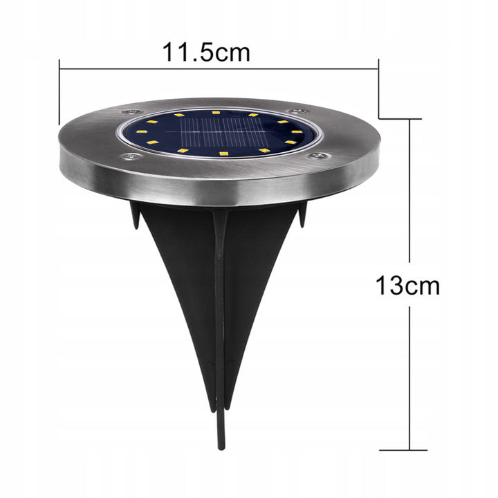 Maclean IP44 solarna LED vrtna lampa s senzorom pokreta, 12 SMD LED dioda, 4000K, Ni-MH 600 mAh, 0,7 W, MCE318, 4 komada
