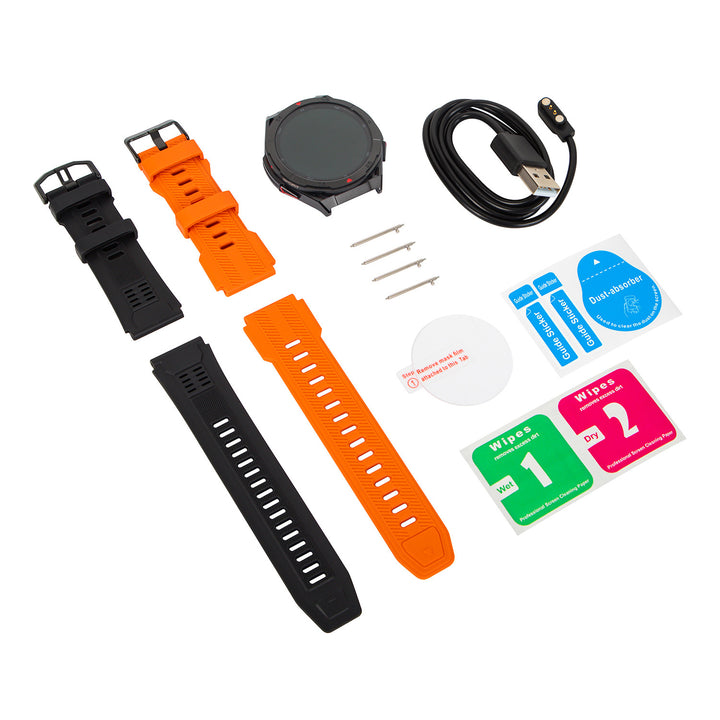 BLOW X14 Pro pametni sat, 1,43" AMOLED zaslon, 490 mAh baterija, GPS, 4 GB RAM-a i 256 MB interne memorije, zdravstvene značajke, 2 boje remena, 89-016