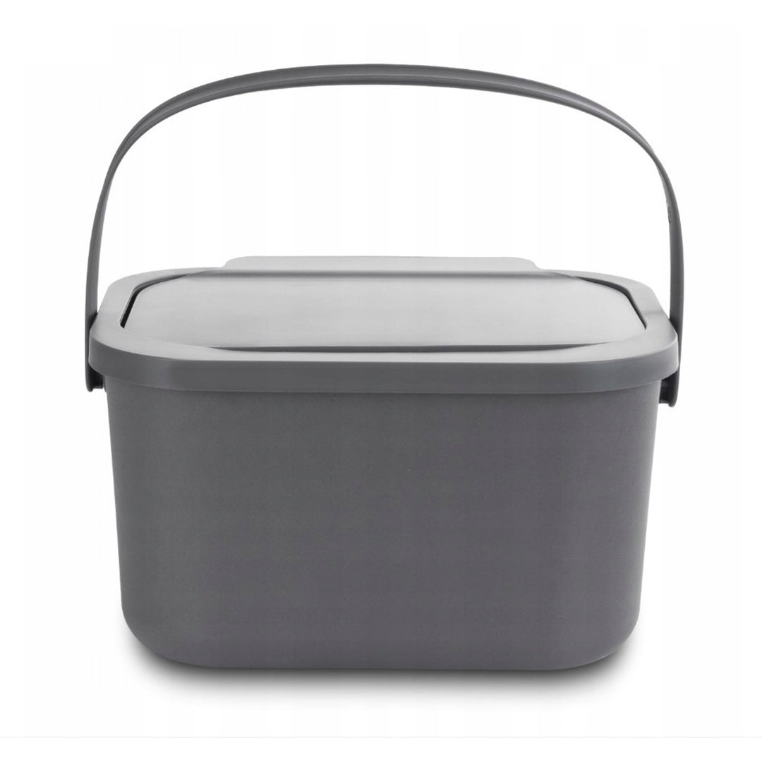 Kanta za biološki otpad, zapremine 4,5 litre, siva, Mini Bini + 5 x Practic ugljičnih filtara