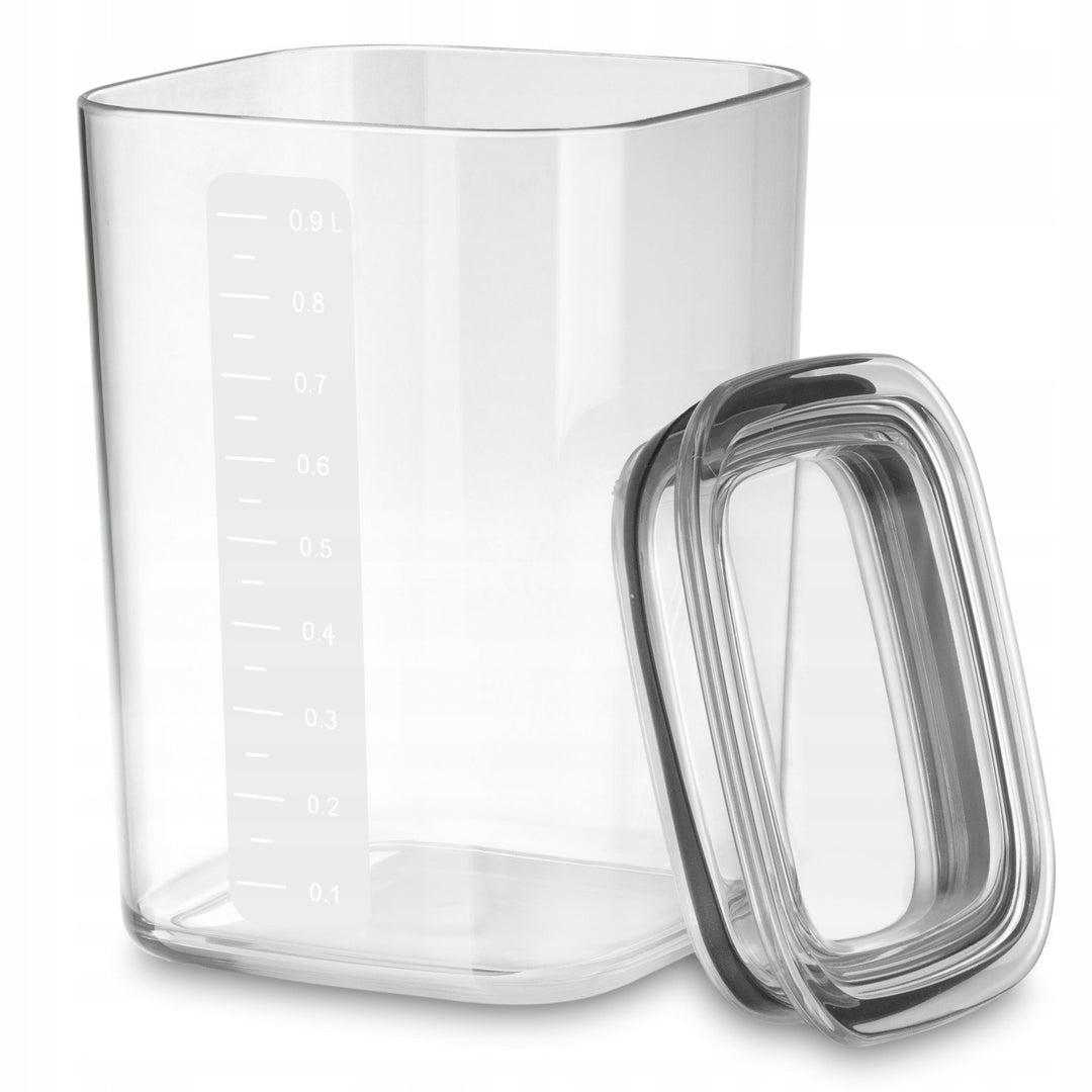 Praktični kuhinjski spremnici za rasute sastojke, zapremine: 0,6 l, 0,9 l, 1,5 l, poklopci s brtvama