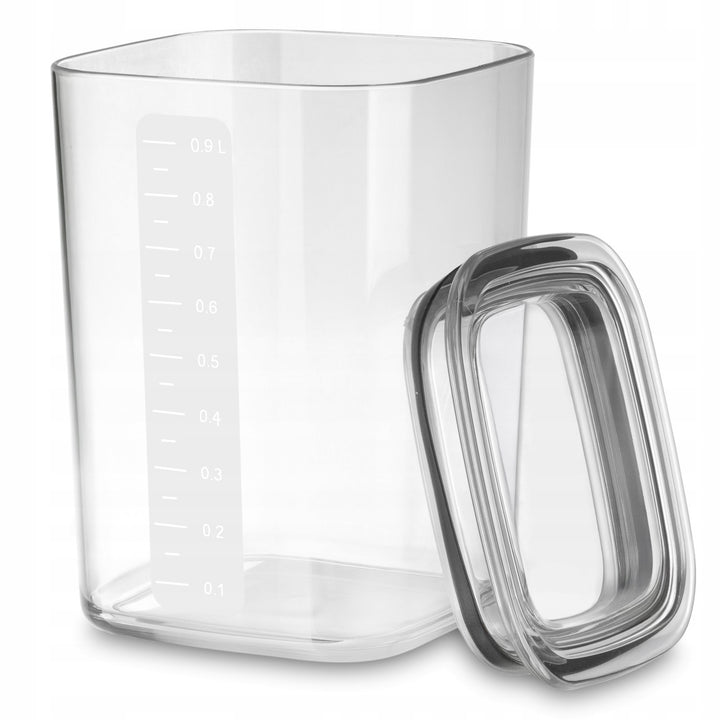 Praktični kuhinjski spremnici za rasute sastojke, zapremine: 0,6 l, 0,9 l, 1,5 l, poklopci s brtvama
