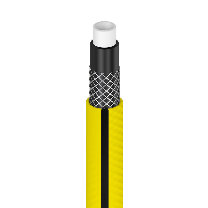 Cellfast Aluplus kolica za crijevo 1/2" 60 m + Cellfast 4YELLOW crijevo za vrt 1/2" 30 m + set s ravnim prskalicom Cellfast Basic 1/2"