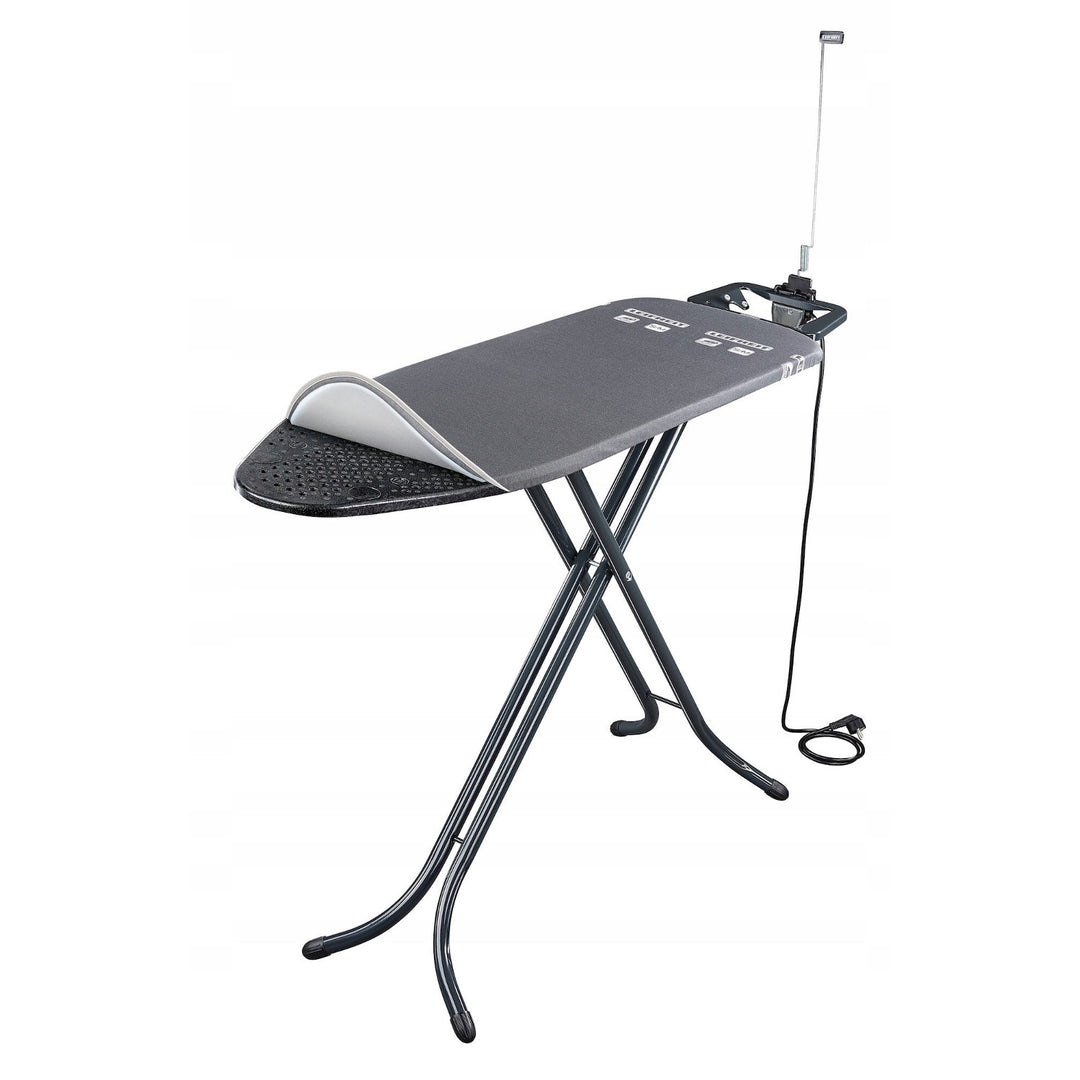 Leifheit Air Board M Black Plus daska za glačanje, odražava toplinu i paru, podesive visine, 72485