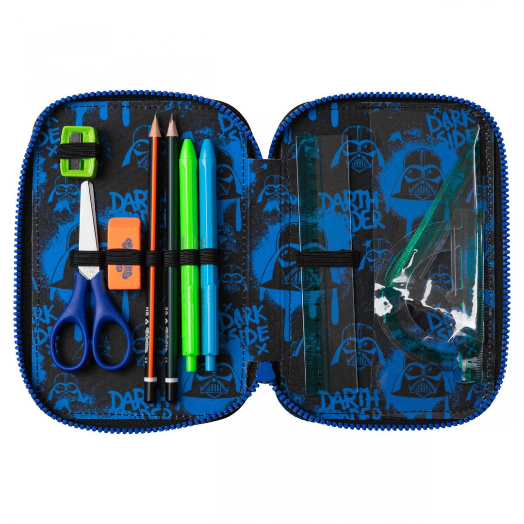 Star Wars Coolpack školski set, Jerry ruksak s tri pretinca (15") s anatomski oblikovanim leđima i podesivim naramenicama te Jumper 3 olovkaš s dodacima