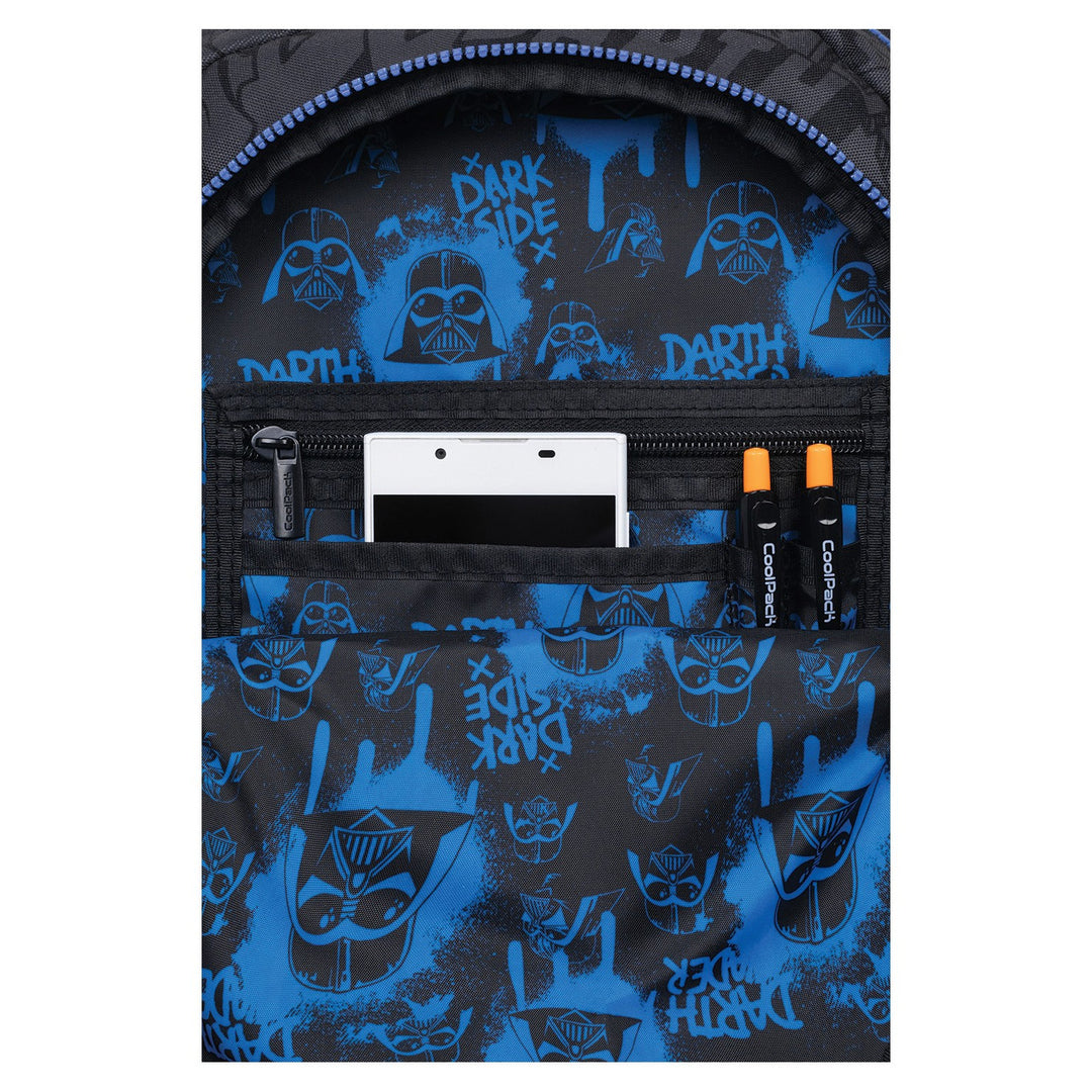 Star Wars Coolpack školski set, Jerry ruksak s tri pretinca (15") s anatomski oblikovanim leđima i podesivim naramenicama te Jumper 3 olovkaš s dodacima