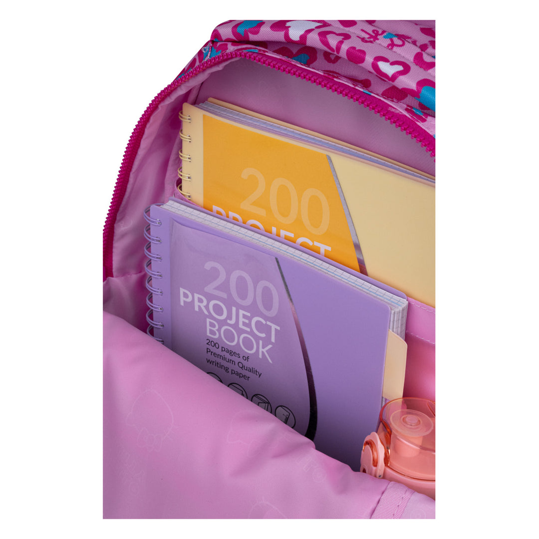 Hello Kitty Coolpack školski set, Jerry ruksak s tri pretinca (15"), Jumper 3 olovkaš s dodacima i sportska torba za cipele