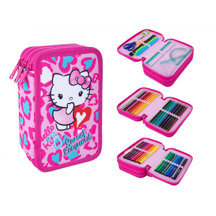 Hello Kitty Coolpack školski set, Jerry ruksak s tri pretinca (15"), Jumper 3 olovkaš s dodacima i sportska torba za cipele