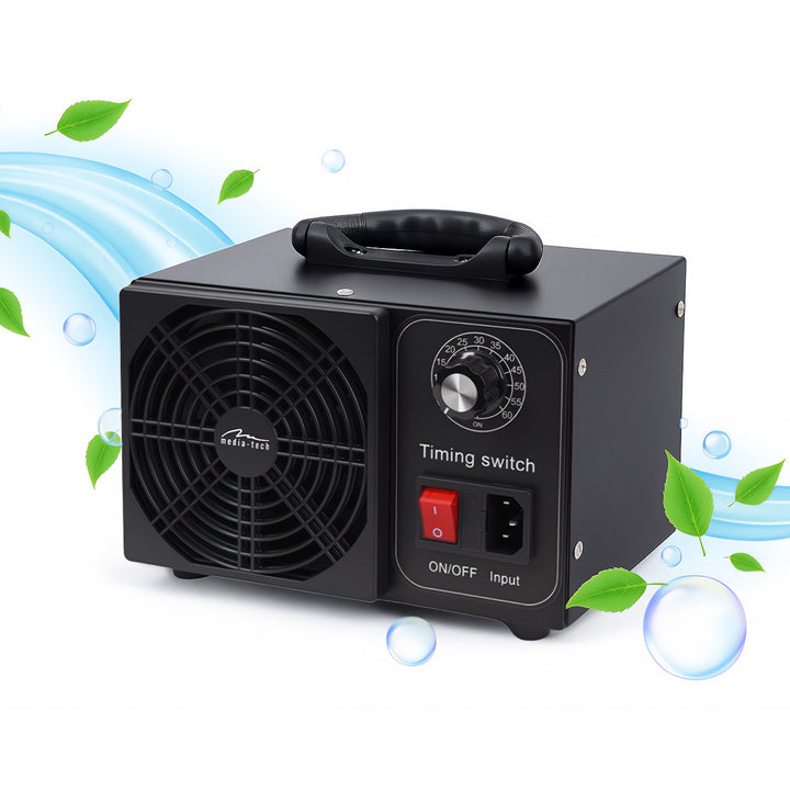 Profesionalni generator ozona za dezinfekciju i pročišćavanje zraka, Mediatech, Izlaz ozona: 60.000 mg/h, TAJMER, Snaga: 140 W, metalno kućište