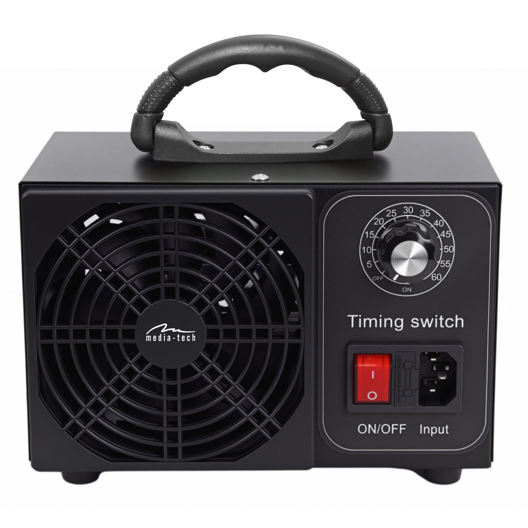 Profesionalni generator ozona za dezinfekciju i pročišćavanje zraka, Mediatech, Izlaz ozona: 60.000 mg/h, TAJMER, Snaga: 140 W, metalno kućište