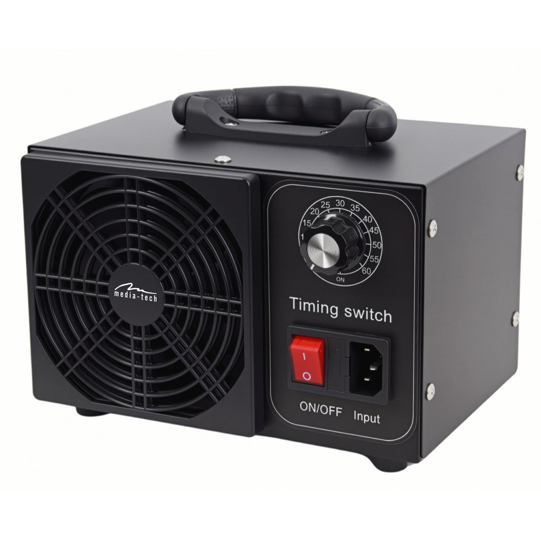 Profesionalni generator ozona za dezinfekciju i pročišćavanje zraka, Mediatech, Izlaz ozona: 60.000 mg/h, TAJMER, Snaga: 140 W, metalno kućište
