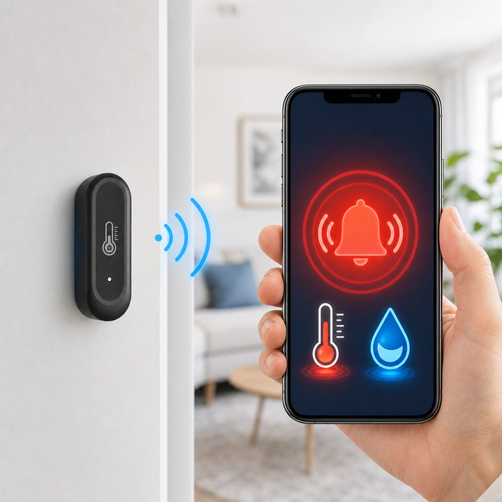 GreenBlue Outdoor WiFi senzor temperature i vlažnosti, Android/iOS, 3,0 V DC, LR03x2, IP65, GB741, 2 komada