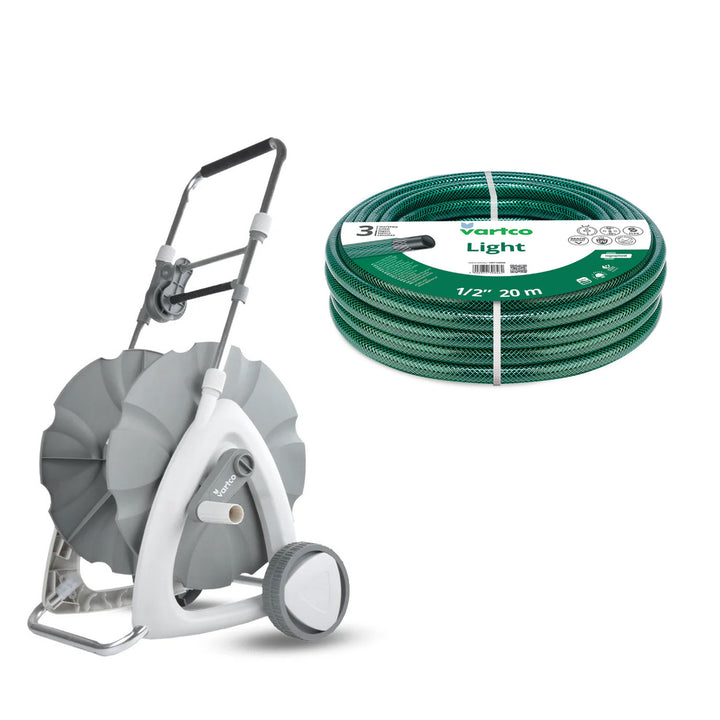 Vozica za vrtni crijevo + Vartco Light 1/2" 20 m vrtno crijevo tvrtke Agaplast