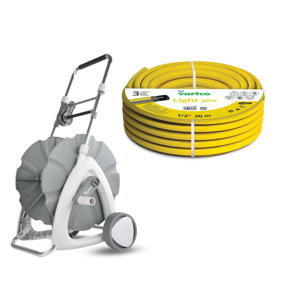 Vozica za vrtni crijevo + Vartco Light Plus 1/2" 20 m vrtno crijevo tvrtke Agaplast