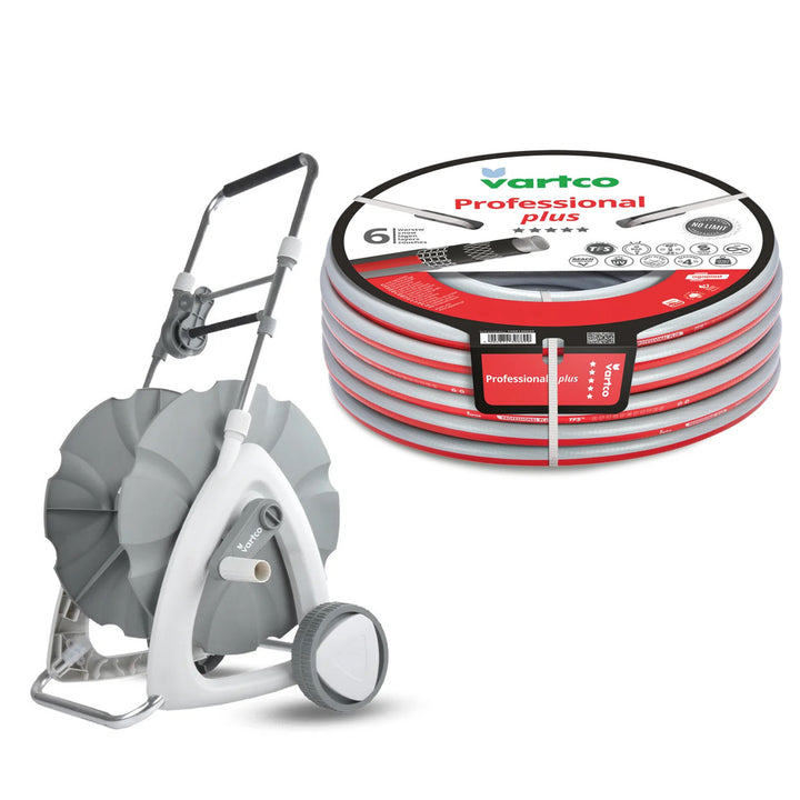 1/2" kolica za vrtni crijevo 45 m + Vartco Professional Plus 1/2" vrtno crijevo 30 m, Agaplast