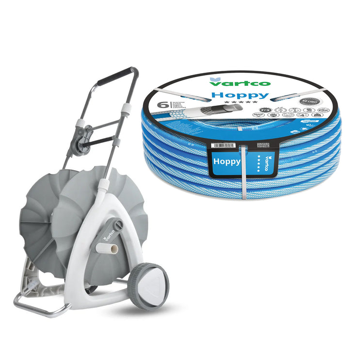 Vozica za vrtnu crijevo + Vartco Hoppy 1/2" 30 m vrtno crijevo tvrtke Agaplast