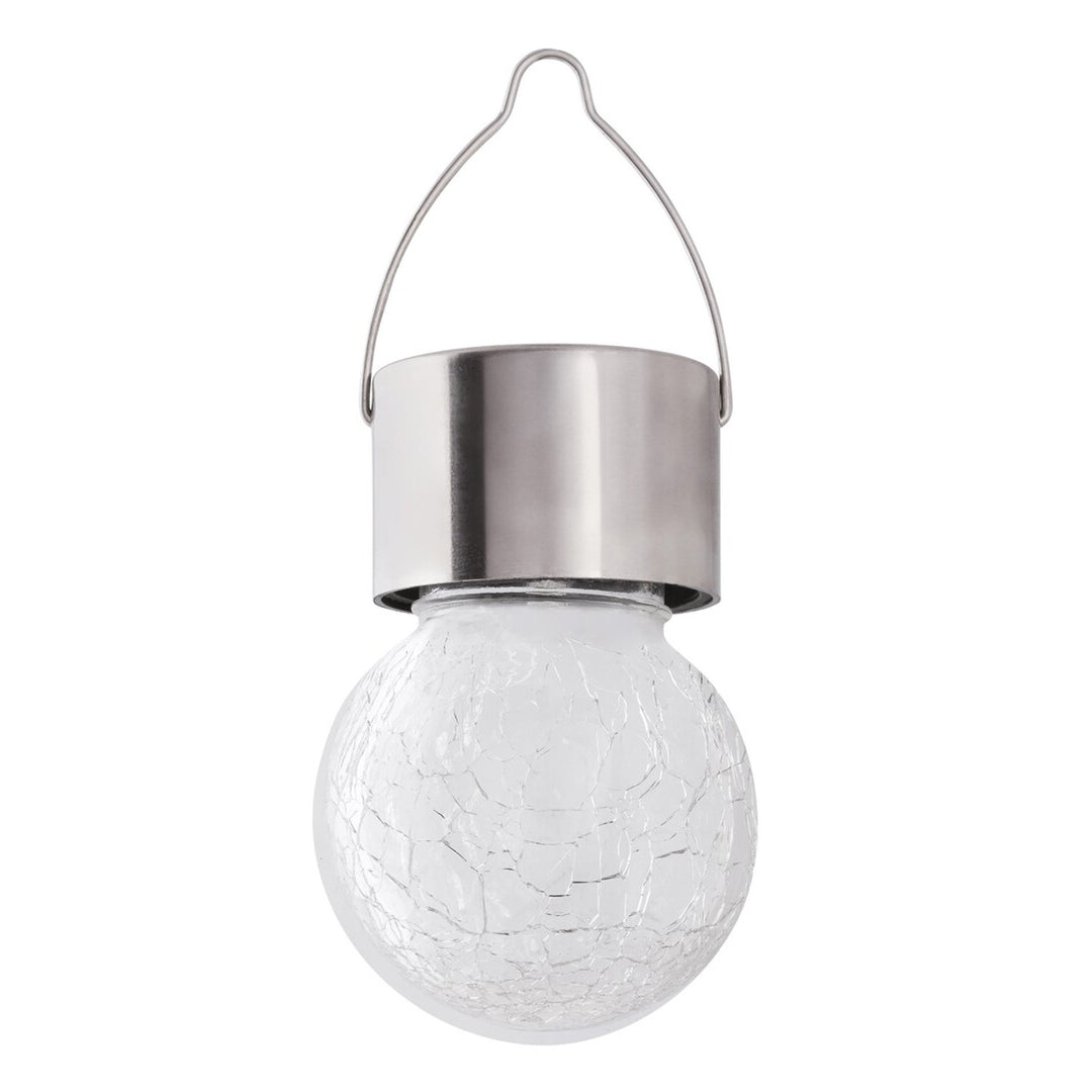 Rabalux Yola solarna lampa, 1 lm, IP44, satenski krom, 0,06 W LED, 7850