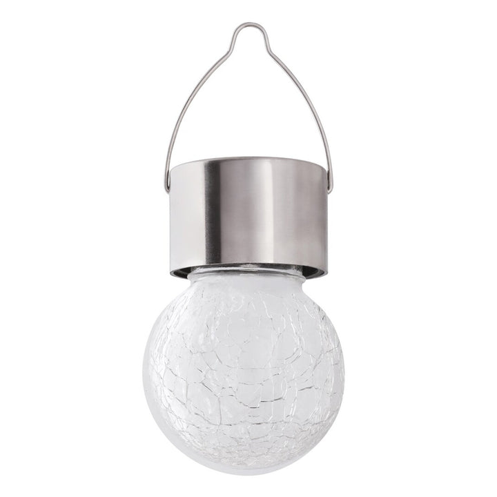 Rabalux Yola solarna lampa, 1 lm, IP44, satenski krom, 0,06 W LED, 7850