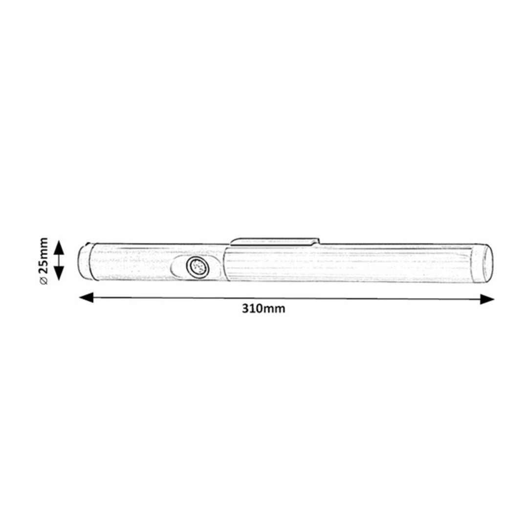 Rekar svjetlo ispod ormarića, 180 lm, IP20, srebrna, 3 W LED, 78031
