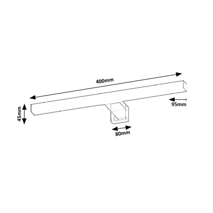 Rabalux Oliro LED 6W kupaonska svjetiljka, krom, IP44, 4000 K, 75048
