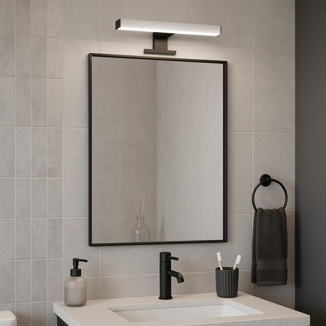 Rabalux Oliro LED 6W crna kupaonska svjetiljka, IP44, 4000 K, 75051