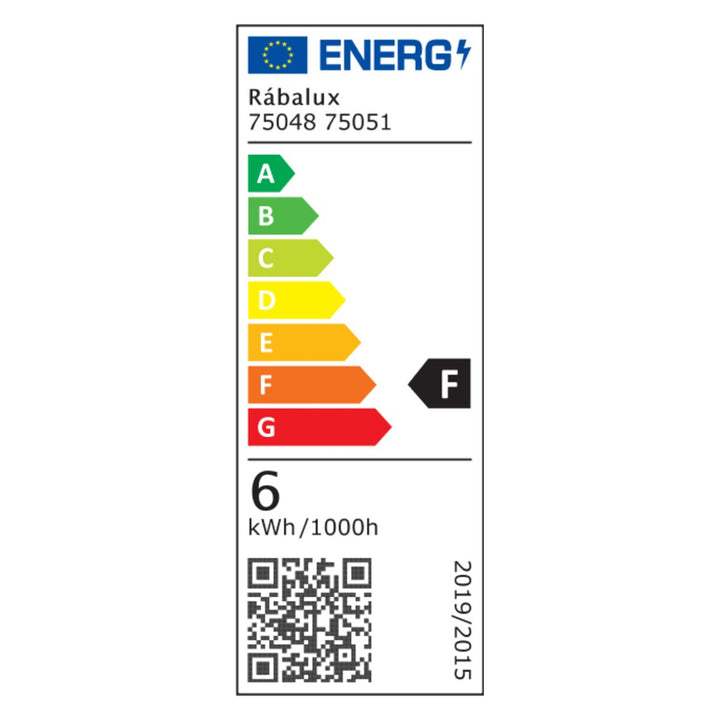 Rabalux Oliro LED 6W crna kupaonska svjetiljka, IP44, 4000 K, 75051