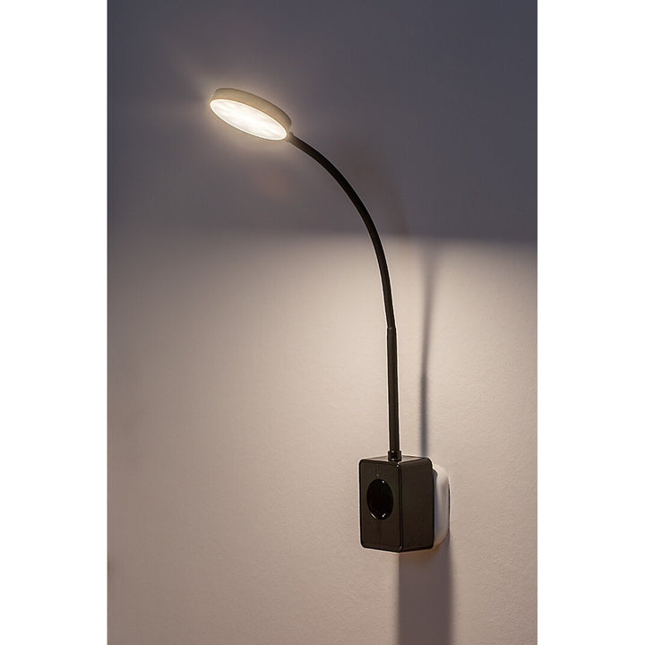 Zidna svjetiljka Rabalux Tivro, 4 W LED, crna, IP20, 3 opcije boje svjetla: 3000, 4000, 6000, 71283
