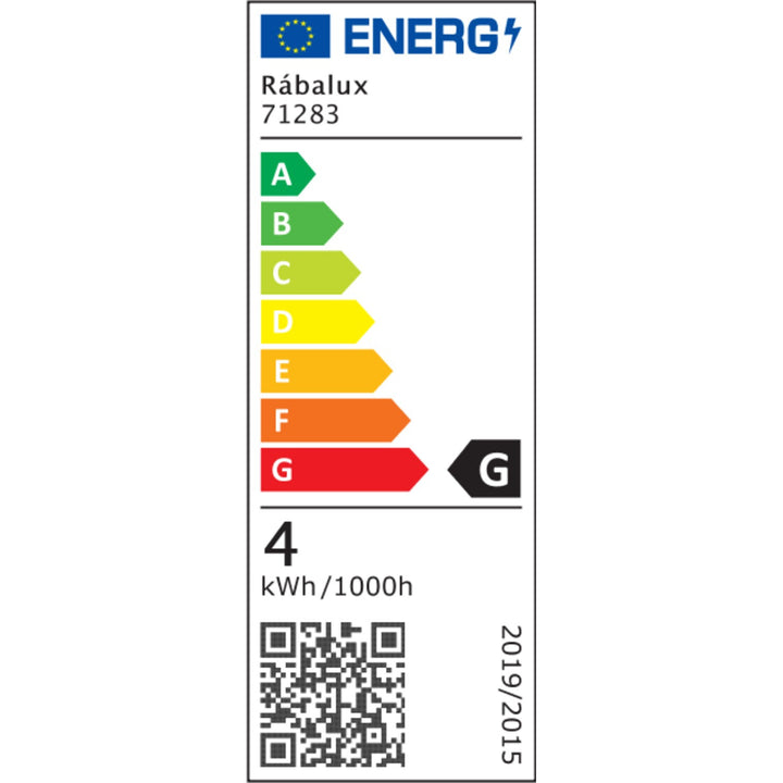 Zidna svjetiljka Rabalux Tivro, 4 W LED, crna, IP20, 3 opcije boje svjetla: 3000, 4000, 6000, 71283