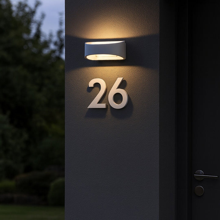 Rabalux Gerla vanjska zidna svjetiljka, bijela, 9 W LED, IP54, 3000 K, 77178