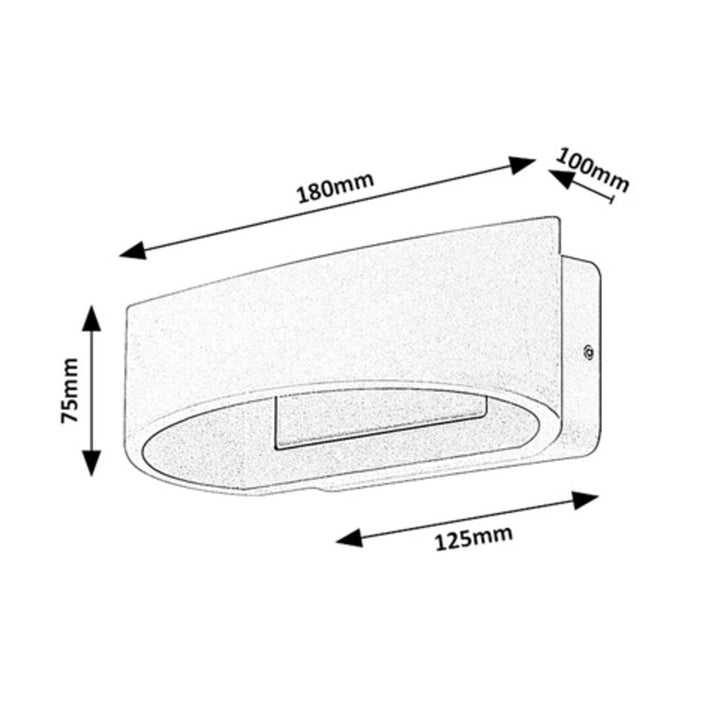 Rabalux Gerla vanjska zidna svjetiljka, smeđa, 9 W LED, IP54, 3000 K, 77180