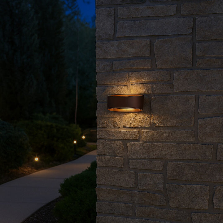 Rabalux Gerla vanjska zidna svjetiljka, smeđa, 9 W LED, IP54, 3000 K, 77180
