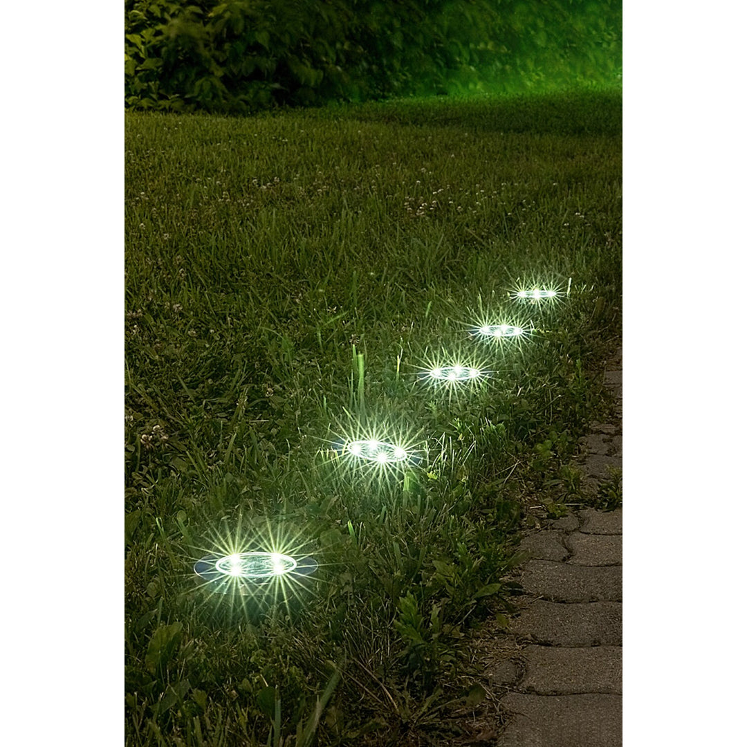 Rabalux Dannet solarna vrtna svjetiljka, IP44, satensko-kromirana završna obrada, 7975