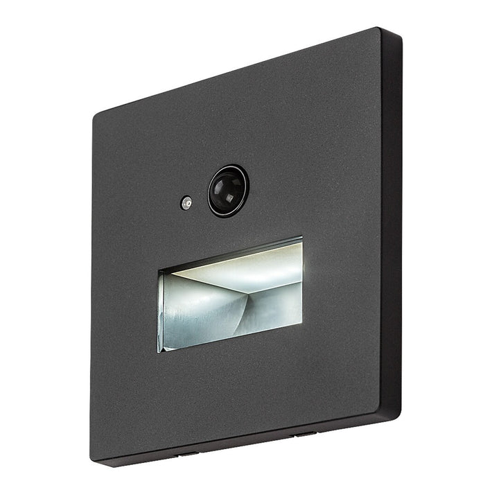 Lunca 1W IP20 LED lampa, crna, 3000, 4500, 6500 K, senzor pokreta, senzor svjetla, 77197