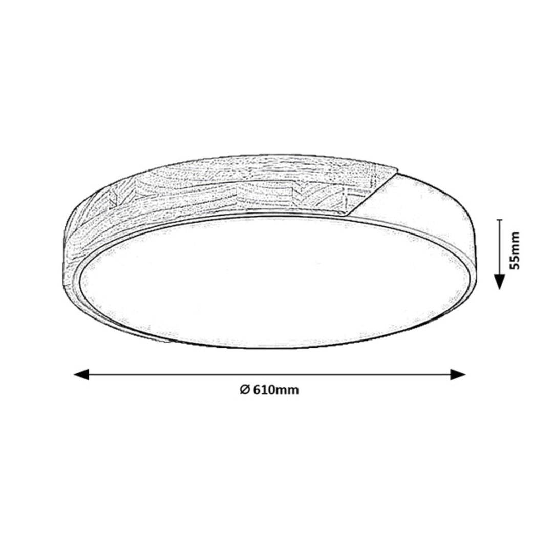 LED lampa Maple2, 40 W, IP20, mat bijela, 3000, 4000, 6500 K, funkcija pamćenja, 71419