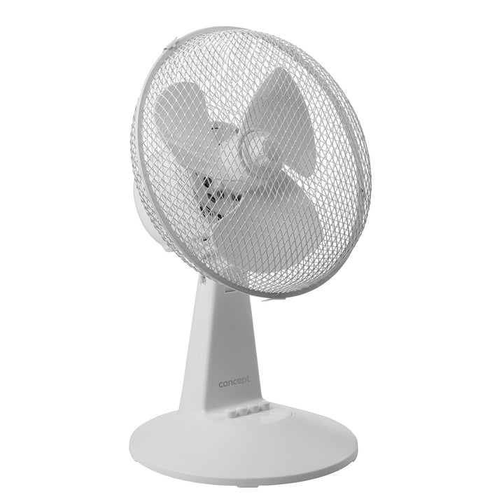 Concept stolni ventilator, bijeli, 3 brzine, oscilacija, tihi rad, podesiv nagib, VS5040