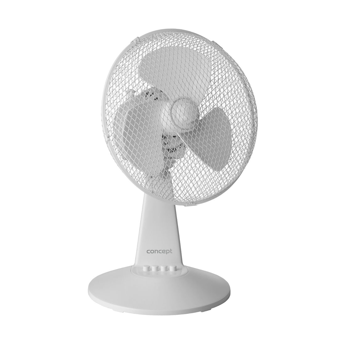 Concept stolni ventilator, bijeli, 3 brzine, oscilacija, tihi rad, podesiv nagib, VS5040