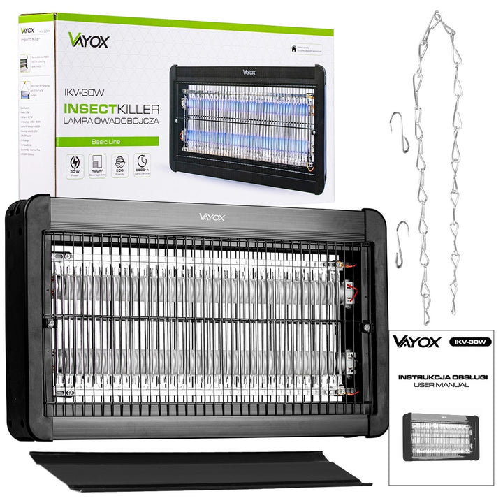 Lampa za ubijanje insekata za komarce, muhe i leptire; električna zamka; UV; 30 W; Vayox