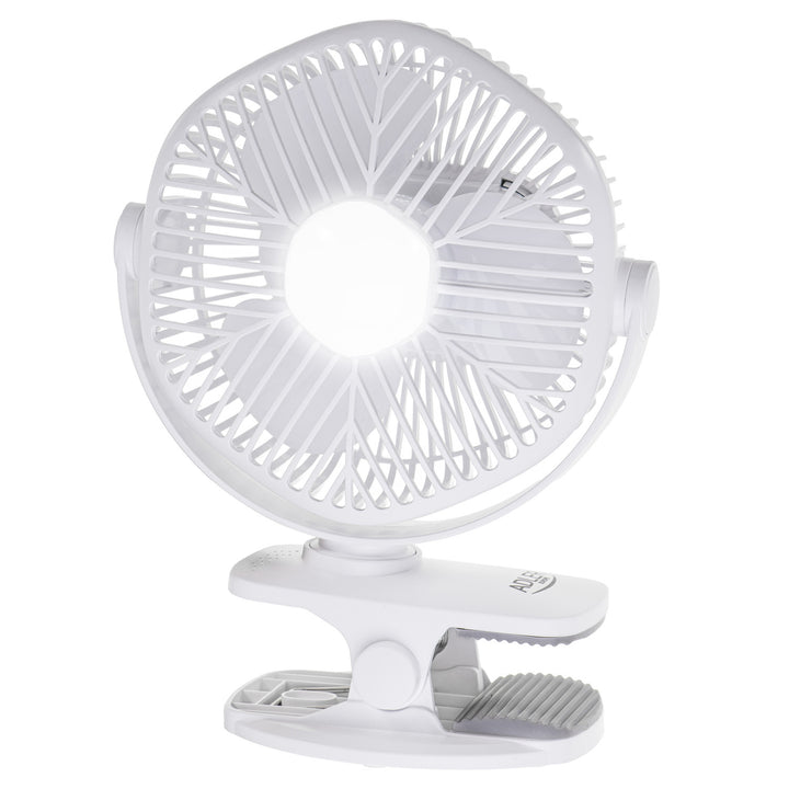 5"/12,7 cm ventilator na baterije s kopčom – USB / LED, AD 7335, Adler