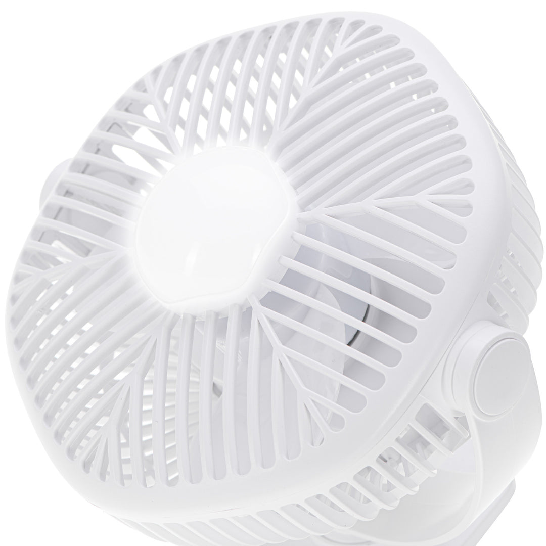 5"/12,7 cm ventilator na baterije s kopčom – USB / LED, AD 7335, Adler