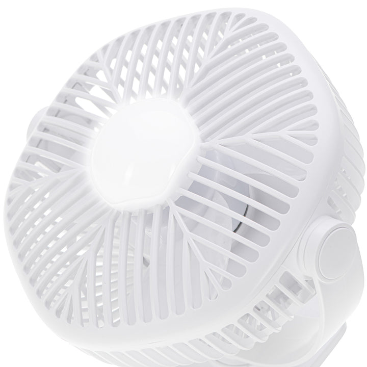5"/12,7 cm ventilator na baterije s kopčom – USB / LED, AD 7335, Adler