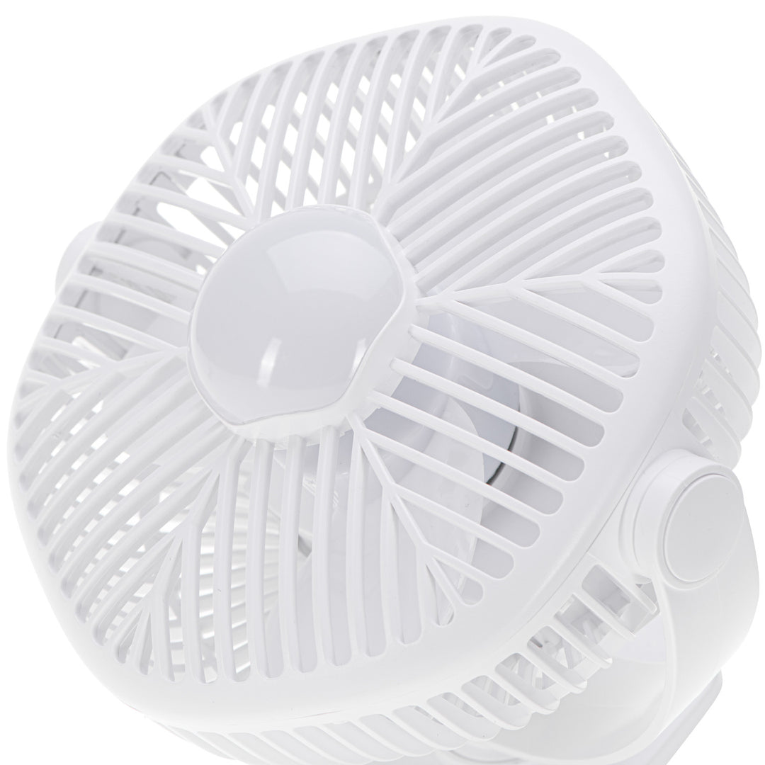 5"/12,7 cm ventilator na baterije s kopčom – USB / LED, AD 7335, Adler