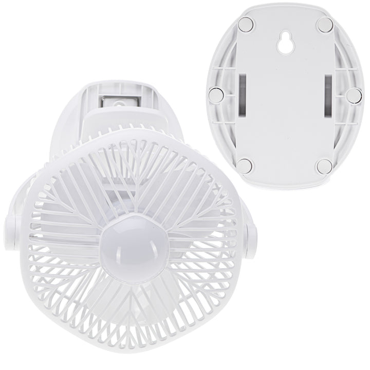 5"/12,7 cm ventilator na baterije s kopčom – USB / LED, AD 7335, Adler