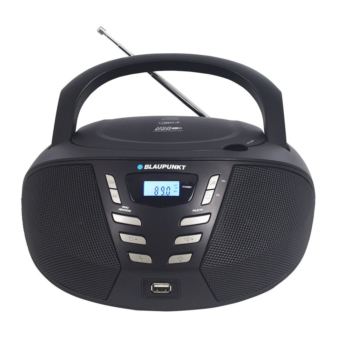 Blaupunkt kasetofon, CD/MP3/USB/AUX, LCD zaslon, sat s alarmom, FM tuner, BB7BK