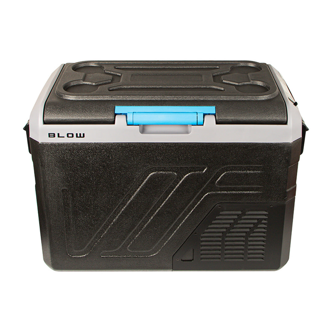 Kompresorom napajana rashladna kutija za automobil, zapremina 35 litara, kontrolna ploča s dodirnim zaslonom, 12 V, 24 V i 230 V, USB-C utičnica, 44-208