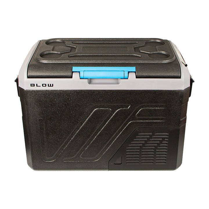Kompresorom napajana rashladna kutija za automobil, zapremina 35 litara, kontrolna ploča s dodirnim zaslonom, 12 V, 24 V i 230 V, USB-C utičnica, 44-208