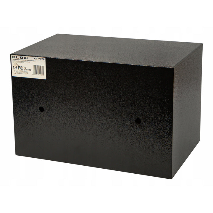 Elektronički sef s ventilatorom, dimenzije 31x20x20 cm, s ključem i kombinacijskim bravom, 44-702