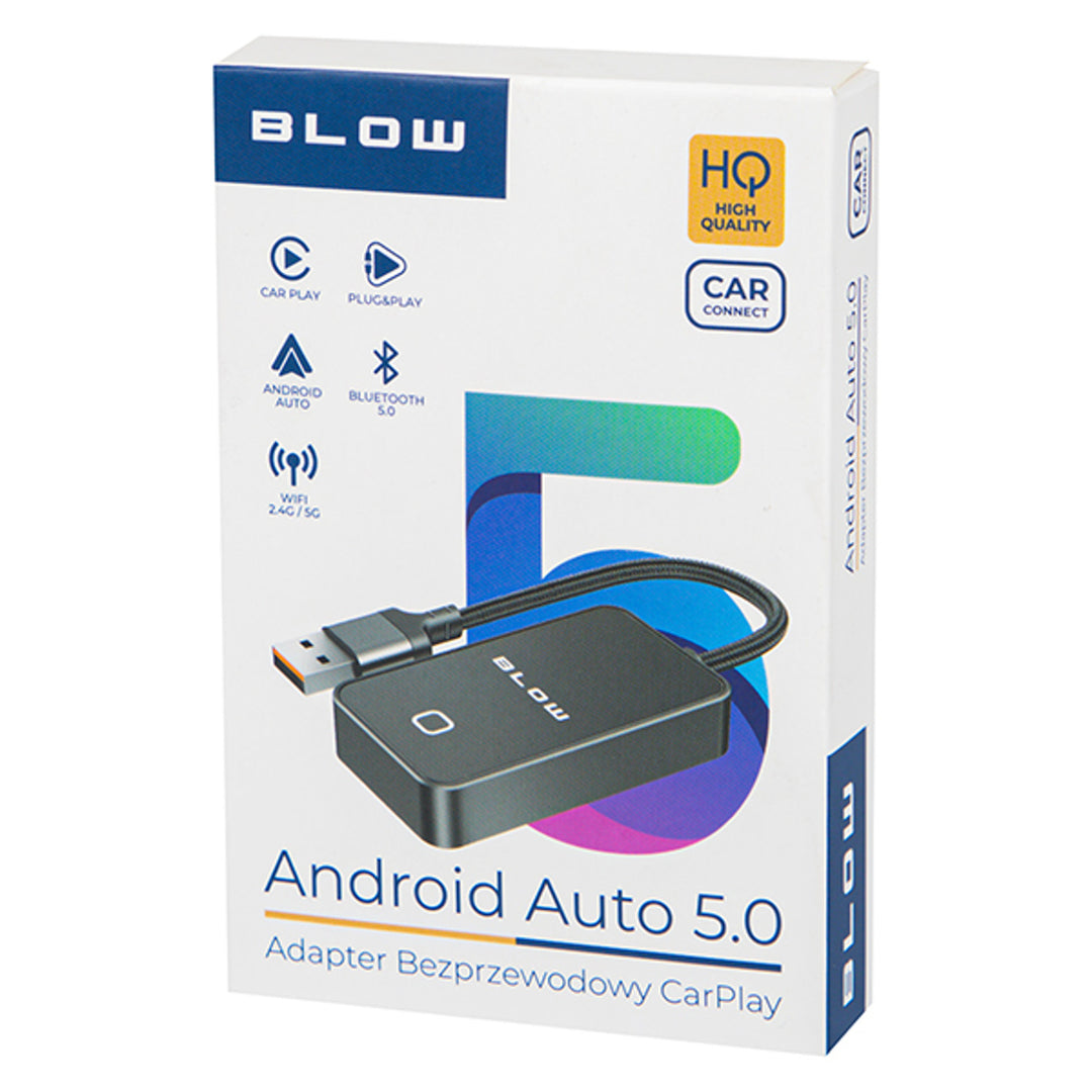 Blow Universalni adapter za CarPlay / Android Auto, Bluetooth 5.0, potrošnja energije 0,75 W, Plug &amp; Play, 78-429