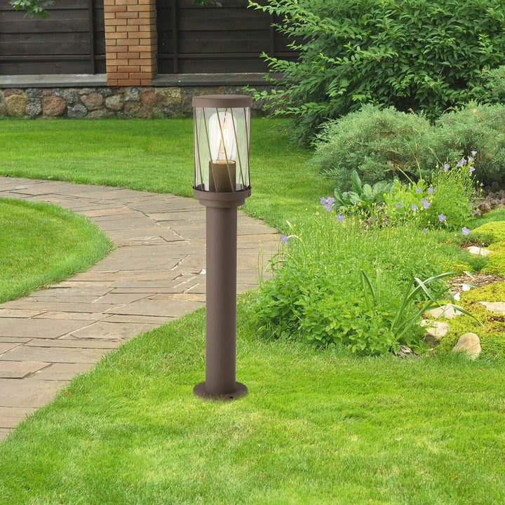 Rabalux Budapest podna lampa za vrt, IP44, smeđa, grla E27, max 40W, 8889, 2 komada