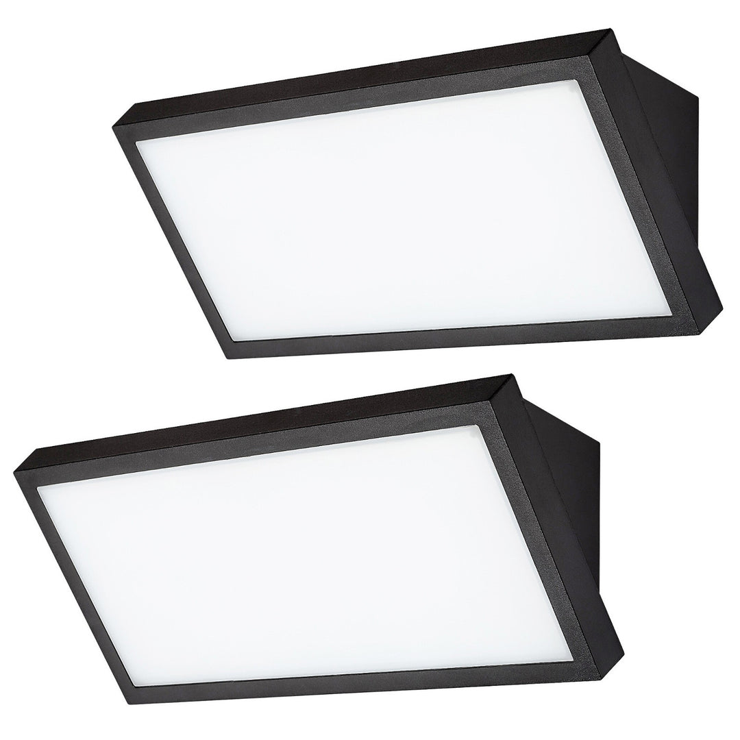 Rabalux Rapla2 LED lampa 18 W, crna, IP65, energetska učinkovitost razreda F, podešavanje boje svjetla: 2700, 4000, 6500 K, 77150, 2 komada