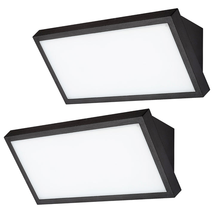 Rabalux Rapla2 LED lampa 18 W, crna, IP65, energetska učinkovitost razreda F, podešavanje boje svjetla: 2700, 4000, 6500 K, 77150, 2 komada